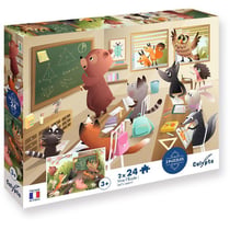 2 puzzles 24 pieces - Vive l ecole - Calypto -
