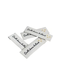 3 étiquette à coudre - Femme brillante