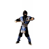 Déguisement Ninja Bleu/Or Taille 7-9 ans