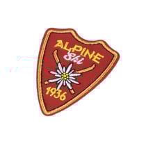 Ecusson thermocollant alpine ski alpine ski 1936 5,5cm x 4,5cm