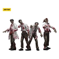 Zombies - Pack 4 figurines Dark Source Scientists (Male) 8 cm