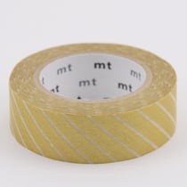 Masking tape Rayé Or - 7 m x 15mm