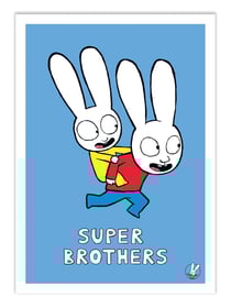Affiche - Super Brothers - Simon Super Rabbit