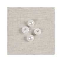 Bouton demi-perle blanc