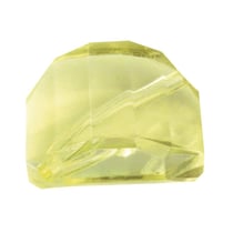 Rayher - Perle acrylique Jaune indien Carré facetté 1 pièc.