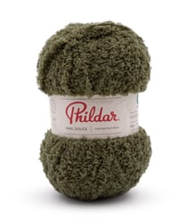 Fil à Tricoter Phil Douce de Phildar : Douceur Pelucheuse pour Créations Chaleureuses Kaki Vert