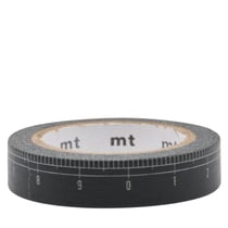 Masking tape - Règle noire - 7 m x 10mm