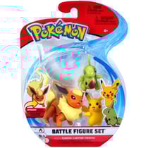 Coffret 3 pokemon battle figure pyroli - embrylex - pikachu - pokemon - figurine action - tomy - 37410
