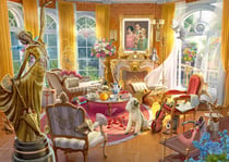 Puzzle 1000 pièces - Le Salon du Manoir Orchidée - Schmidt Spiele