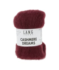Pelote exceptionnelle Cachemire et Soie CASHMERE DREAMS - 25GR - Lang Yarns 0064 Rouge Bordeau