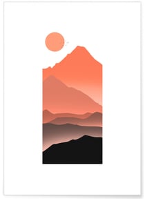 Affiche Montagne du soleil | A3 : 29,7x42cm