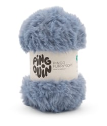 Pelote fausse fourrure PINGO FURRY SOFT - 100Gr - Pingouin Bleu Glacier
