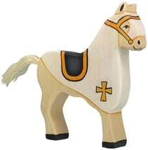 Figurine Cheval du chevalier blanc - Holztiger