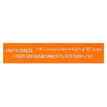 Trace-lettre MINERVA Mistral n°12 - Matière Biosourcée - Orange Transparent