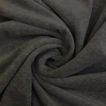 Tissu Jersey Velours tout doux Gris chiné foncé
