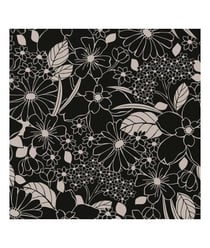 Tissu viscose fleurs noir et blanc de 150 cm de largeur joellenoir vendu par 50 cm