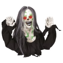Automate Zombie rampant - à poser - animé, sonore, lumineux - 35cm