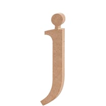 Lettre, j, H : 15,5 cm, ép. 2 cm, 1 pièce