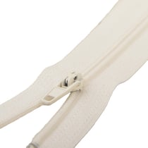 Fermeture fine à glissière non séparable polyester ivoire spirale 4mm