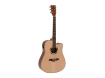 DIMAVERY Guitare Folk JK-500 Naturelle Electro