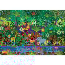 Puzzle la jungle : lion tigre elephant girafe zebre leopard 500 pieces - collection animaux de la jungle - educa - 19245