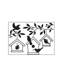 Die classeur d'embossage maisons d'oiseaux dans les arbres