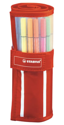 Lot de 30 feutres de dessin - STABILO - Pen 68 - Pointe ogive 1 mm - Coloris assortis