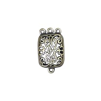Rayher - Pendentif filigrane Doré ancien Rectangle 4 pièc.