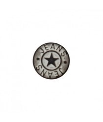 Bouton jeans métal pied étoile 18mm - Prym Argent Antique gris