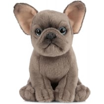 Peluche chiot bouledogue 18 cm - chien - classic animaux de la ferme - living nature
