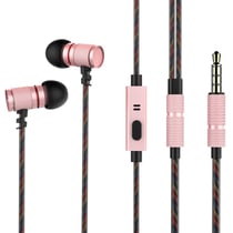 Écouteurs Smartphone Oreillettes Intra Jack 3.5Mm Micro Bouton Réduction Bruit YONIS