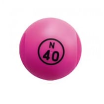 Boule de loto magnetique numerotee fuchsia + 100 pions - kit 2 en 1 - lotoquine