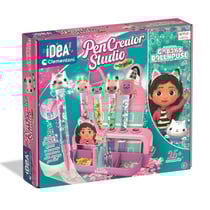 L'atelier des stylos gabby et la maison magique, 5 stylos chats a créer - idea clementoni - 18203 - coffret créatif original
