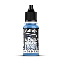 Flacon 17 ml - Peinture acrylique Vallejo Model Color pour maquette - Andrea Blue n°70841 - Fine - Opaque