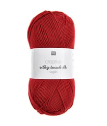 Fil à tricoter Creative Silky Touch Dk Vegan - 100gr - Rico Design 024 Rose Framboise