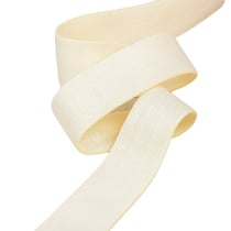 Elastique microfibre ultra doux écru au mètre