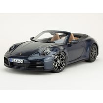 Voiture miniature de collection - NOREV - Porsche 911/992 Carrera S Cabriolet 2024 - 1/18 - Yatching Blue Metal - Monté métal