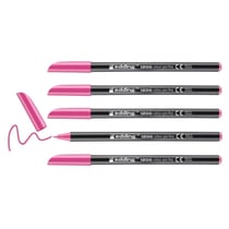 Lot de 5 feutres de coloriage pointe fine 1 mm - EDDING - Rose fluorescent - 1200