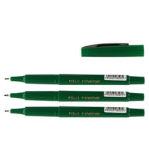 Lot de 3 feutres extra fins - PILOT - Fineliner - 0,4 mm - Vert