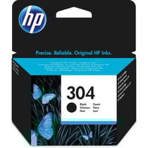 HP 304 Cartouche d'encre noire authentique (N9K06AE) pour HP DeskJet 2620/2630/3720/3730