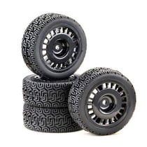 4 roues AV/ARR Rallye Winded Design noire 1/10 - 2510061