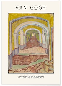 Affiche Van Gogh - Corridor in the Asylum | A3 : 29,7x42cm