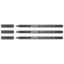 Lot de 3 feutres de coloriage pointe ronde moyenne 2 mm - EDDING - Gris Foncé
