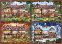Puzzle 2000 pièces - Maison aux Différentes Saisons - Schmidt Spiele