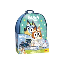 Sac à dos école de dessin et coloriage Bluey Lisciani Giochi avec feutres, autocollants et ardoises effaçables