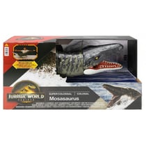Dinosaure mosasaure super colossal 91 cm - jurassic world - mattel - jgb51 - figurine