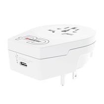 Skross Adaptateur de Voyage USA avec Port USB-C 20W Power Delivery Blanc