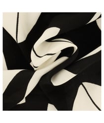 Tissu coton viscose imprimé de formes géométriques de 140 cm de largeur 0 Noir vendu par 50 cm