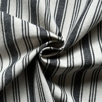Tissu Coton d'ameublement Eugene Rayures Noir