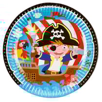 8 Assiettes Petit Pirate et ses amis
